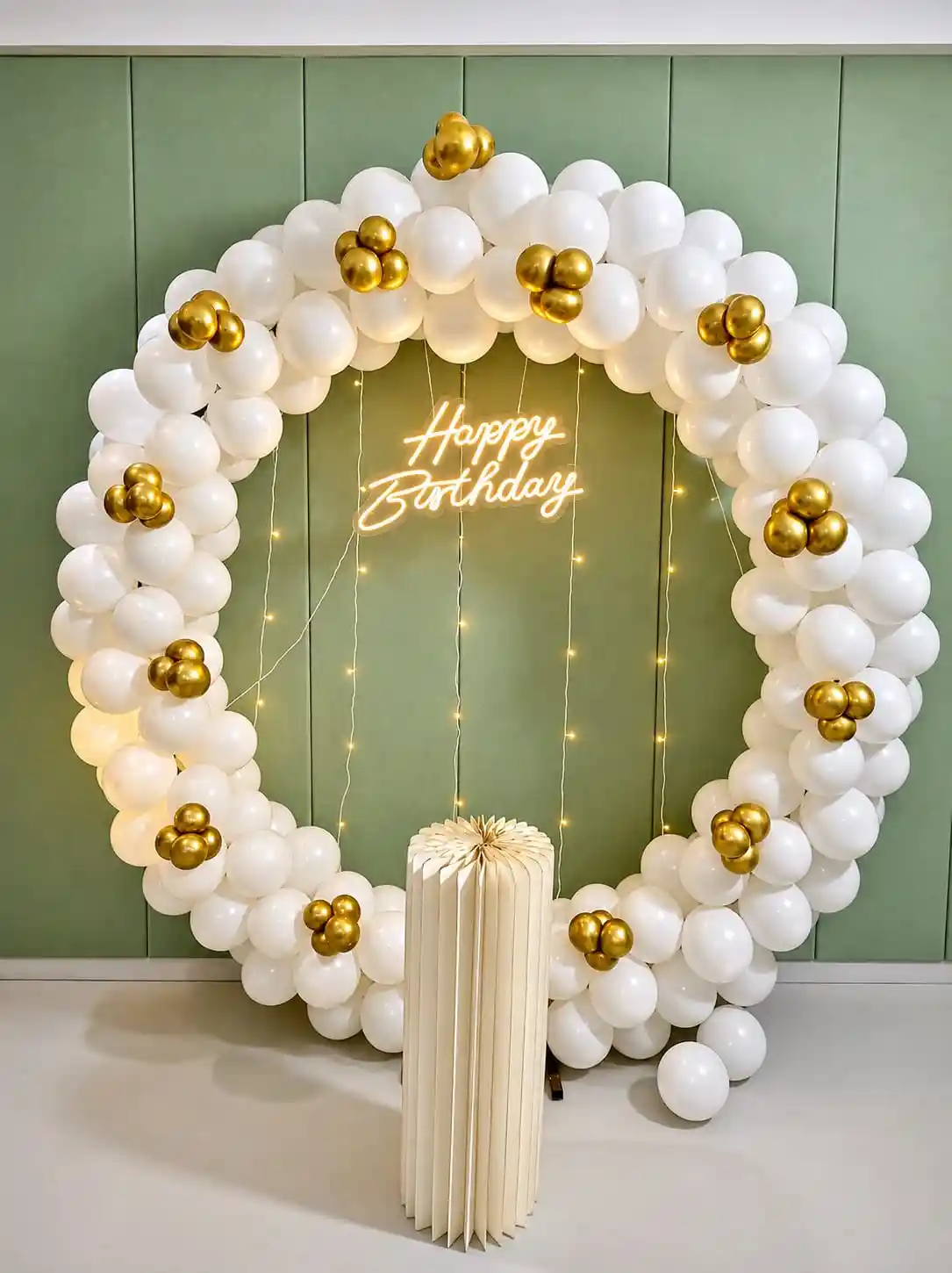 White Theme Balloon Decor
